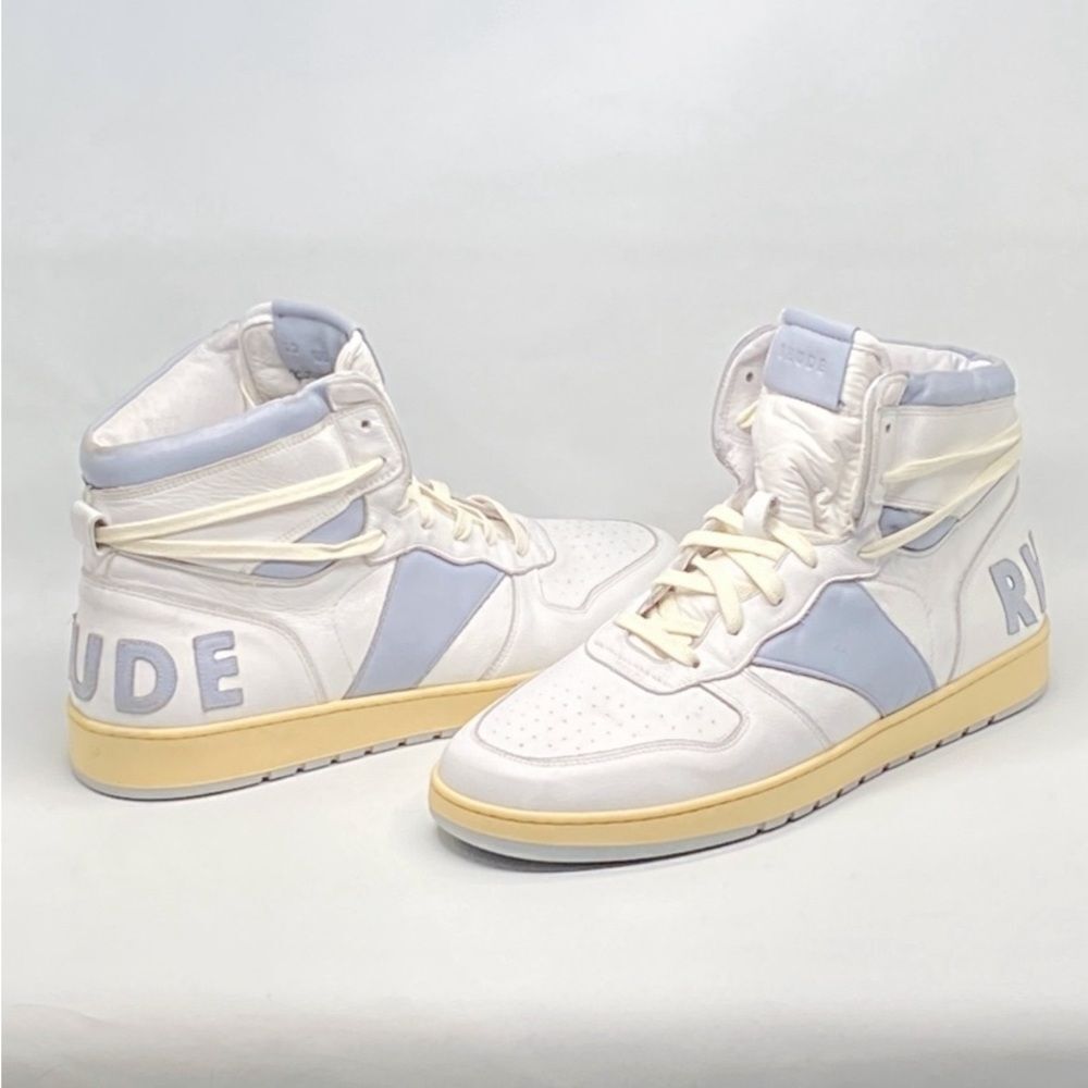 Rhude Rhecess Worn Out Effect High Top Sneakers size 13